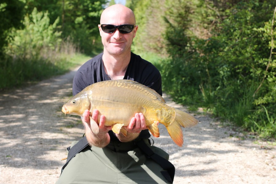 Nick Carter with Stockie No.19 at 7lb 8oz from Co's Point in April 2017