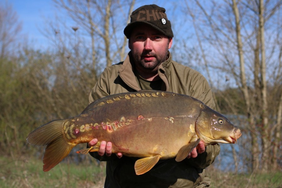 Killian Hallett with Wee Man at 17lb 12oz Stock Pond 30.3.2019