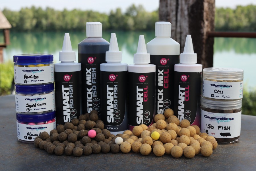 The Tackle Shop stocks a wide range of Mainline Cell and ISO Fish with matching liquids and hook baits