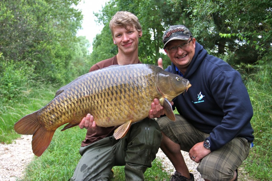 Sebastian with a lovely 35.12lb common
