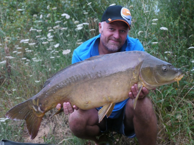 Barty with zig caught 27.04lb mirror "Get on the N-Gauge"