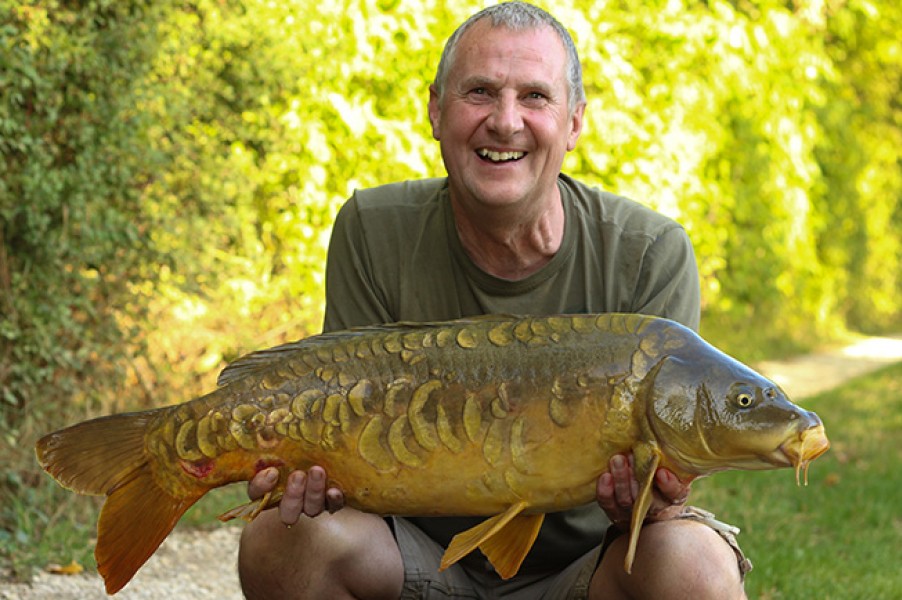 Neil Raison with his pretty mirror from The Tree Line