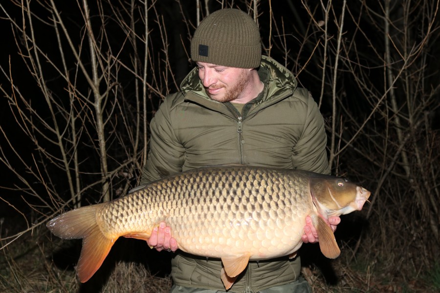 Stock Pond master John Pike with a lovely 30lb common.