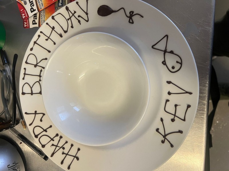 Special Pudding for the birthday boy!