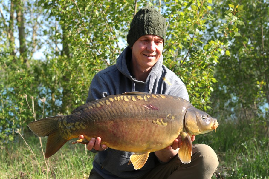 Adrian Whitney with a 19lb 4oz stockie...