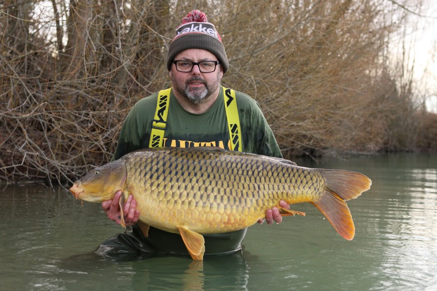 Ginty with a 39lb common