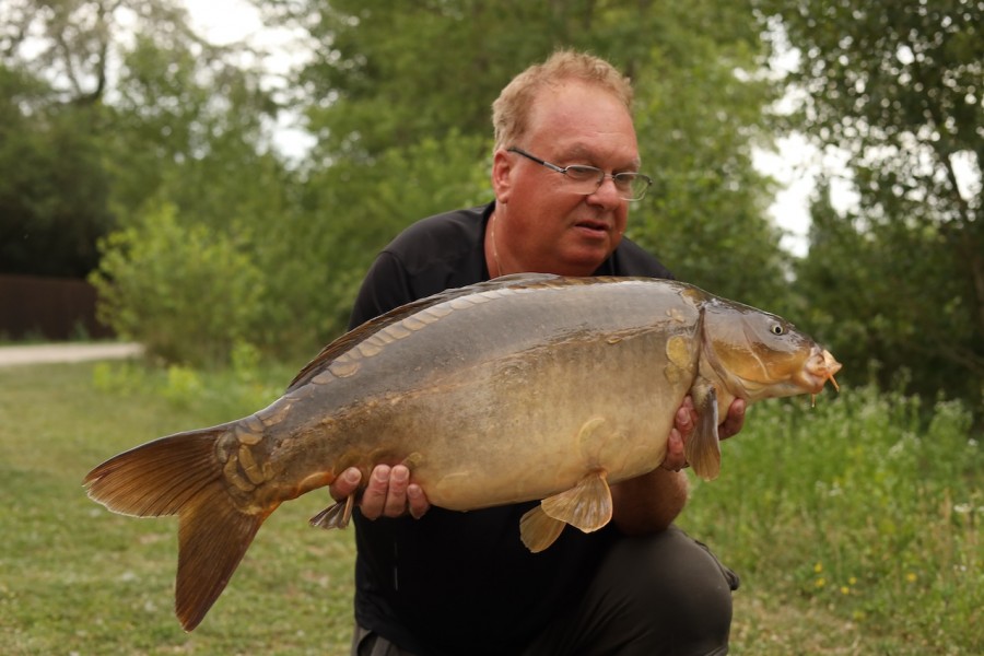 Franz with Supersonic 27lb 8oz from Stock Pond