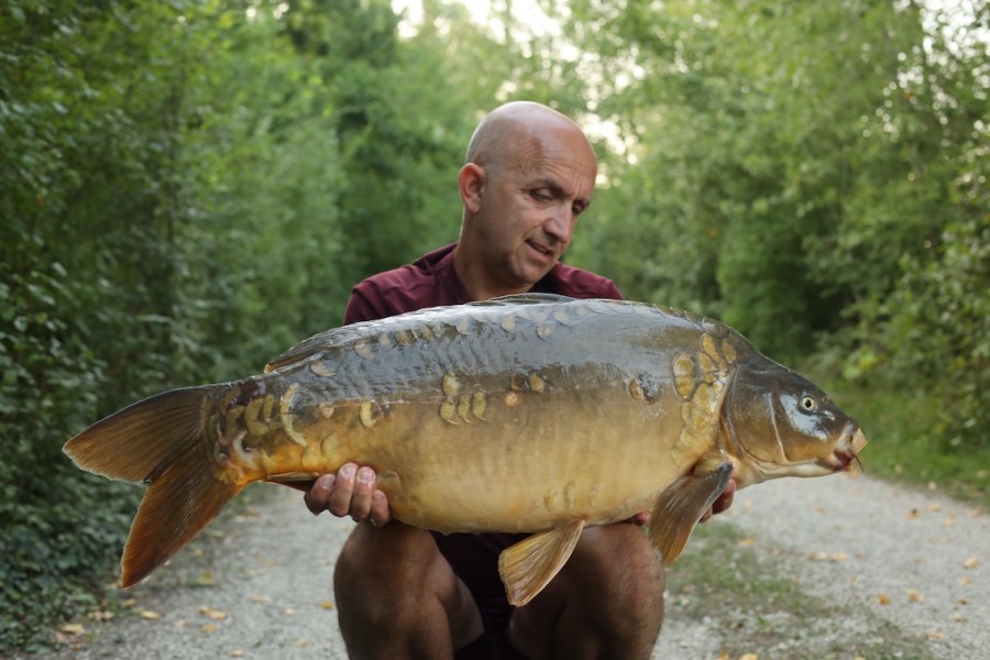 Chris with Tyson weighing 31lb