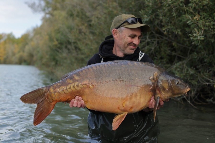 Matt with one of a trio of 36's, Rapala