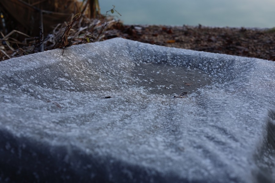 Frozen mats was a common sight at the end of the week
