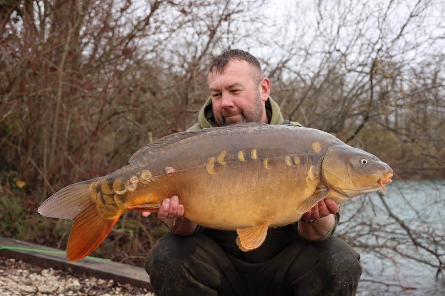 32lb 8oz and Presley from Co's Point
