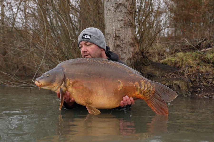 Penny weighing 39lb 2oz