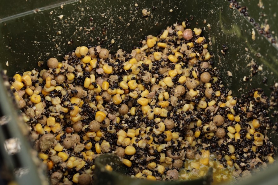 Marks bait mix in Alamo